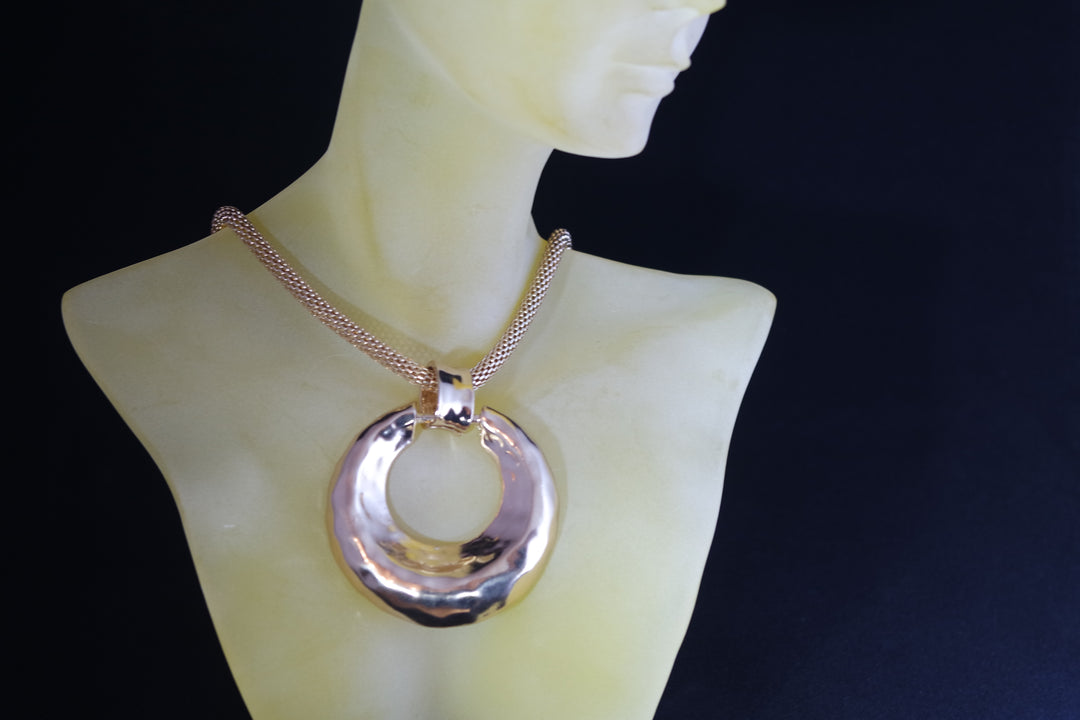 Full Moon Gold Necklace